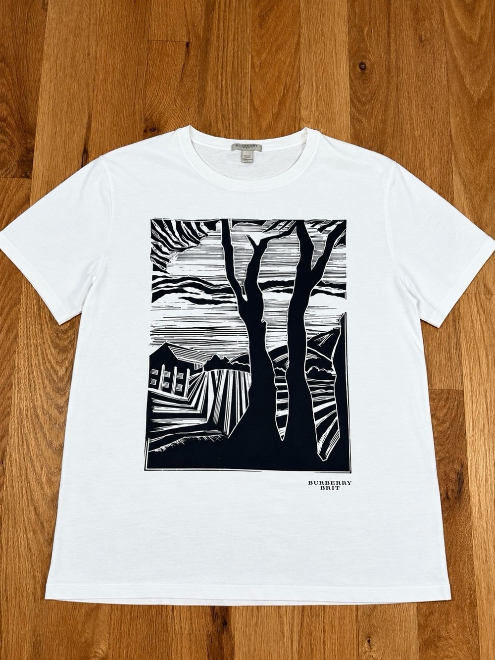 Burberry Graphic Tshirt, Size XL